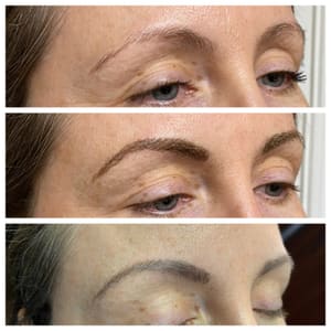 Eyebrow Tattoo result by Le Beau Visage Permanent Cosmetics in Chico, CA
