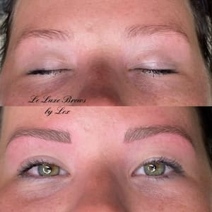 Eyebrow Tattoo result by Le Luxe brows by Lex in Crystal River, FL