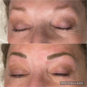 Eyebrow Tattoo result by Le Luxe brows by Lex in Crystal River, FL