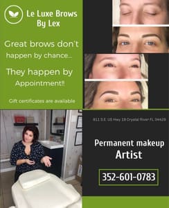 Eyebrow Tattoo result by Le Luxe brows by Lex in Crystal River, FL