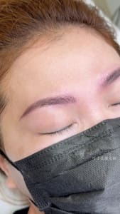 Eyebrow Tattoo result by Leaf H. Beauty Studio in Rockville, MD