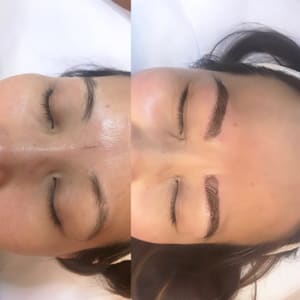 Eyebrow Tattoo result by Leblanc Facial Spa, Microblading, Scalp micropigmentation in Walnut Creek, CA