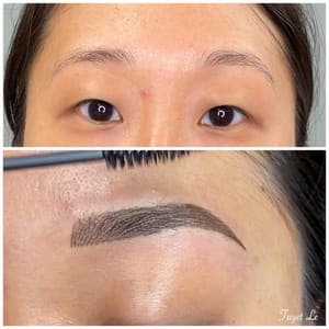 Eyebrow Tattoo result by Lebrows _ Microblading _ Eyebrows Philadelphia in Springfield Township, PA