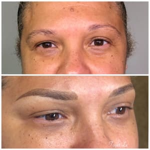 Eyebrow Tattoo result by Lebrows _ Microblading _ Eyebrows Philadelphia in Springfield Township, PA
