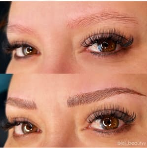 Eyebrow Tattoo result by Lei Beauty Microblading & Body Art in Lancaster, CA