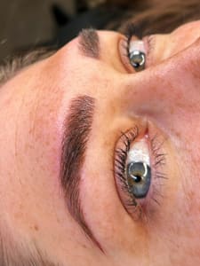 Eyebrow Tattoo result by Lei Beauty Microblading & Body Art in Lancaster, CA