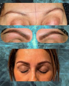 Eyebrow Tattoo result by Leidy Sabogal International Delux Studio in Jacksonville, FL
