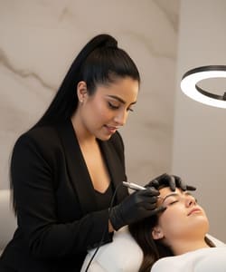 Eyebrow Tattoo result by Leidy Sabogal International Delux Studio in Jacksonville, FL