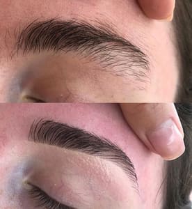 Eyebrow Tattoo result by Leilani Esthetics in Greeley, CO