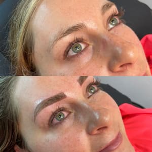 Eyebrow Tattoo result by Leilani Esthetics in Greeley, CO