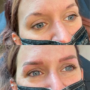 Eyebrow Tattoo result by Leilani Esthetics in Greeley, CO