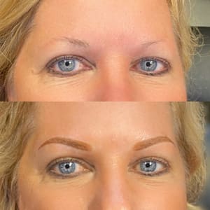 Eyebrow Tattoo result by Leslie Dearly Beauty in Toledo, OH