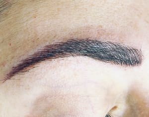 Eyebrow Tattoo result by Lets Talk Makeup Studio in West Palm Beach, FL