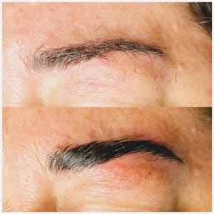 Eyebrow Tattoo result by Lets Talk Makeup Studio in West Palm Beach, FL