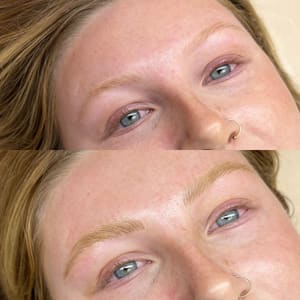 Eyebrow Tattoo result by Leu Lux Esthetics in Oceanside, CA