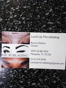 Eyebrow Tattoo result by Level-Up Microblading in Mesquite, TX