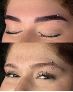 Eyebrow Tattoo result by Lianas Beauty Haven Studio in St James, NY