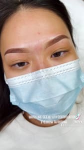 Eyebrow Tattoo result by Lilac Lash And Beauty in Columbia, MD