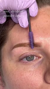 Eyebrow Tattoo result by Lilac Lash And Beauty in Columbia, MD