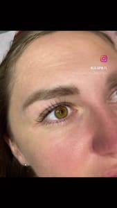 Eyebrow Tattoo result by LILIA BEAUTY powder eyebrows lipblush in Clearwater, FL
