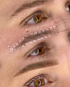 Eyebrow Tattoo result by LILIA BEAUTY powder eyebrows lipblush in Clearwater, FL