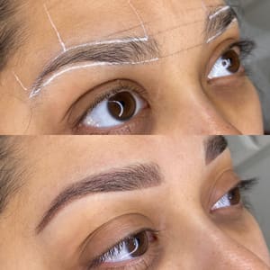Eyebrow Tattoo result by LILIA BEAUTY powder eyebrows lipblush in Clearwater, FL