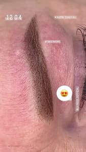 Eyebrow Tattoo result by Liliya Gold Permanent Makeup Studio in Austin, TX