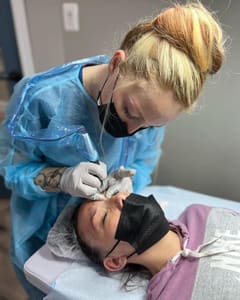 Eyebrow Tattoo result by Lillique Training Institute in Fairfax, VA