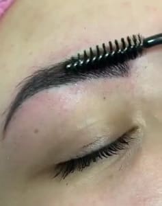 Eyebrow Tattoo result by Lily Cosmetics/Microblading/Makeup/Threading in Mission, TX