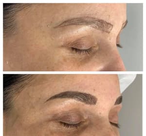 Eyebrow Tattoo result by Lily Cosmetics/Microblading/Makeup/Threading in Mission, TX