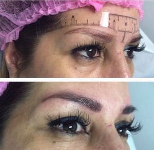 Eyebrow Tattoo result by Lily Cosmetics/Microblading/Makeup/Threading in Mission, TX