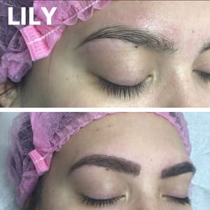 Eyebrow Tattoo result by Lily Cosmetics/Microblading/Makeup/Threading in Mission, TX