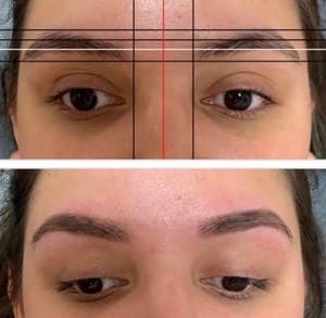 Eyebrow Tattoo result by Lily Cosmetics/Microblading/Makeup/Threading in Mission, TX