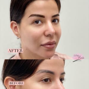 Eyebrow Tattoo result by Lily The Pink Permanent Makeup LA in Los Angeles, CA