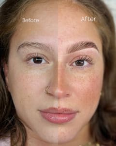 Eyebrow Tattoo result by Lin's Beauty Lab in Edison, NJ