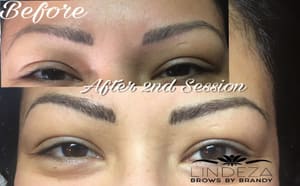 Eyebrow Tattoo result by Lindeza Brows and Aesthetics in Tacoma, WA