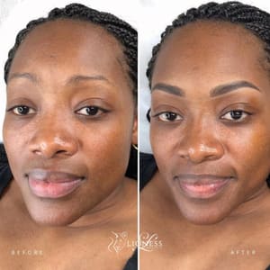 Eyebrow Tattoo result by Lioness Beauty & Aesthetics LLC in Randolph, MA