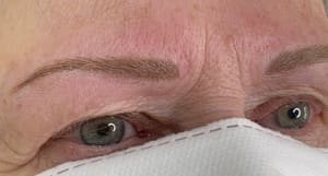 Eyebrow Tattoo result by Lisa Bruce Studios in Albany, CA