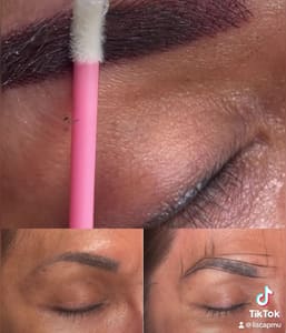 Eyebrow Tattoo result by Lisca beauty school in Naperville, IL