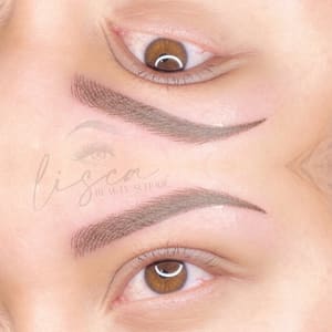Eyebrow Tattoo result by Lisca beauty school in Naperville, IL