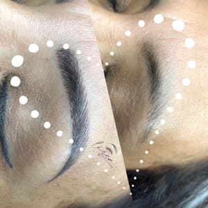 Eyebrow Tattoo result by Lisca beauty school in Naperville, IL