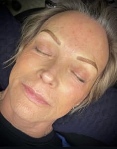 Eyebrow Tattoo result by Little P's Permanent Cosmetics and Body Piercings in Cottonwood, AZ
