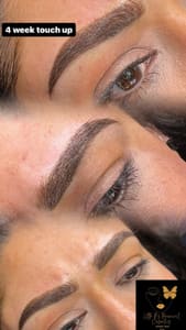 Eyebrow Tattoo result by Little P's Permanent Cosmetics and Body Piercings in Cottonwood, AZ