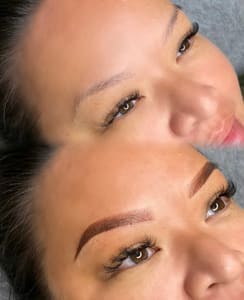 Eyebrow Tattoo result by Little Rock Day Spa and Lash Bar in Little Rock, AR