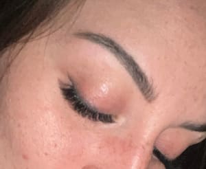 Eyebrow Tattoo result by Lk Beauty & Esthetics in Hialeah, FL