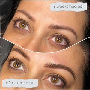 Eyebrow Tattoo result by Lola Cosmetic Tattoo & Aesthetics in Lone Tree, CO