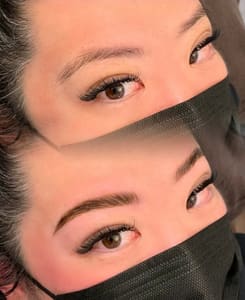 Eyebrow Tattoo result by Lou's Beauty Bar in Hermosa Beach, CA