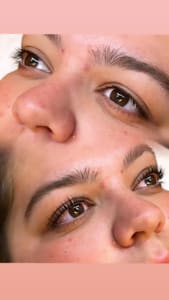 Eyebrow Tattoo result by LoveLe Lashes & Brows in Springfield, PA