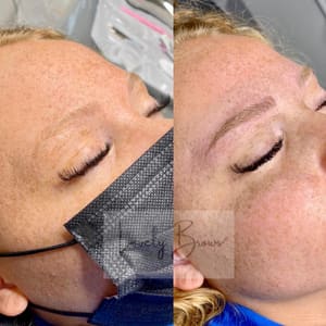 Eyebrow Tattoo result by Lovely Brows & Beauty in Hampstead, MD