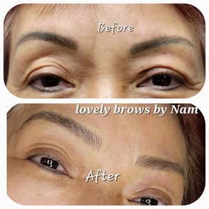 Eyebrow Tattoo result by Lovely Brows by Nam in Columbia, MD